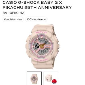 Casio Baby G Shock Pokémon 25th Anniversary Pikach